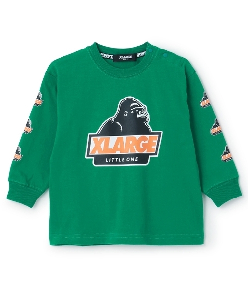 XLARGE KIDS（エクストララージキッズ）の「袖OGプリント長袖Tシャツ（Tシャツ/カットソー・キッズ・トップグレー/グリーン/ブラック・100cm/90cm/140cm/130cm/120cm/110cm/80ｃｍ）」の10枚目の写真