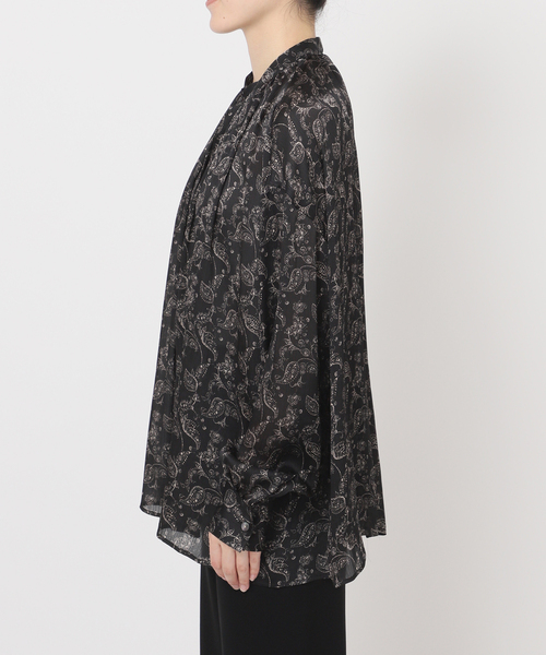 アパルトモン　クチュールドアダムシャツ最終お値下げいたしました セール】【COUTURE D'ADAM】Stand Collar Botanical Paisley Blouse