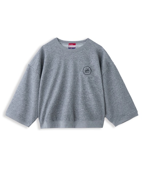 LA MARINE FRANCAISE（マリン フランセーズ）の「【LA HUTTE】別注クロップドスウェット（Tシャツ/カットソー・レディース・グレー・FREE）」の4枚目の写真