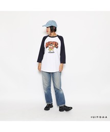 RUDIE'SxCRAYON SHINCHAN GUITAR RAGLANTEE/ルーディーズ×クレヨンしんちゃん ギターラグランTシャツ