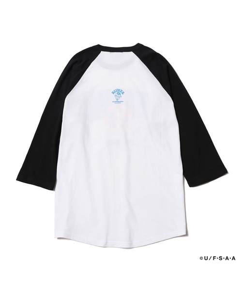 RUDIE'S(ルーディーズ)の「RUDIE'SxCRAYON SHINCHAN GUITAR RAGLANTEE/ルーディーズ×クレヨンしんちゃん ギターラグランTシャツ(Tシャツ/カットソー・メンズ・ホワイト×ネイビー/ホワイト×ブラック・XL/L/M/S)」の7枚目の写真