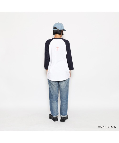 RUDIE'S(ルーディーズ)の「RUDIE'SxCRAYON SHINCHAN GUITAR RAGLANTEE/ルーディーズ×クレヨンしんちゃん ギターラグランTシャツ(Tシャツ/カットソー・メンズ・ホワイト×ネイビー/ホワイト×ブラック・XL/L/M/S)」の4枚目の写真