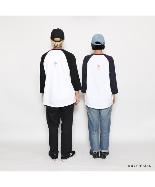 RUDIE'S(ルーディーズ)の「RUDIE'SxCRAYON SHINCHAN GUITAR RAGLANTEE/ルーディーズ×クレヨンしんちゃん ギターラグランTシャツ(Tシャツ/カットソー・メンズ・ホワイト×ネイビー/ホワイト×ブラック・XL/L/M/S)」の17枚目の写真