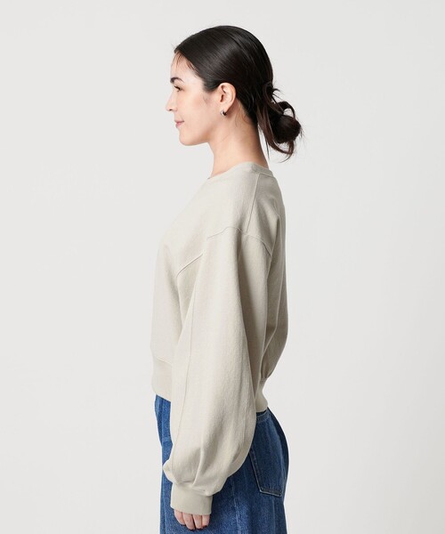 セール】コットンポリエステルジャガード 袖ボリューム プルオーバー