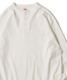 Healthknit（ヘルスニット）の「【Healthknit】Henlyneck L/S Tee / ヘンリーネック ロングスリーブTシャツ（Tシャツ/カットソー・レディース）」