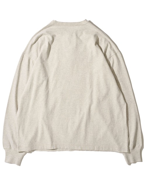 Healthknit（ヘルスニット）の「【Healthknit】Henlyneck L/S Tee / ヘンリーネック ロングスリーブTシャツ（Tシャツ/カットソー・メンズ・チャコールグレー/ヘザーグレー/ホワイト/オートミール・MEDIUM/LARGE/X-LARGE）」の12枚目の写真