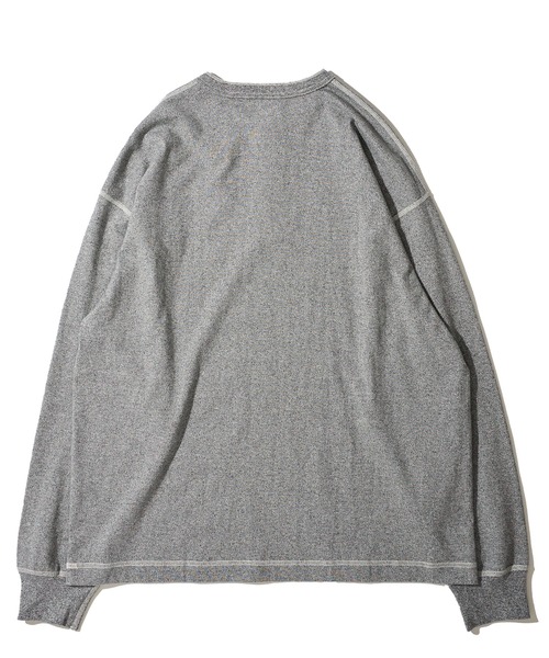 Healthknit（ヘルスニット）の「【Healthknit】Henlyneck L/S Tee / ヘンリーネック ロングスリーブTシャツ（Tシャツ/カットソー・メンズ・チャコールグレー/ヘザーグレー/ホワイト/オートミール・MEDIUM/LARGE/X-LARGE）」の10枚目の写真