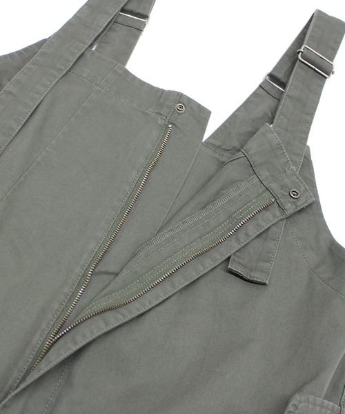 RNA-N（アールエヌエーエヌ）の「O0748 ミリタリーオーバーオール（サロペット/オーバーオール・レディース・カーキ/ライトグレー/ブラック・FREE）」の10枚目の写真