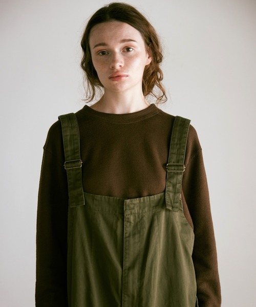 RNA-N（アールエヌエーエヌ）の「O0748 ミリタリーオーバーオール（サロペット/オーバーオール・レディース・カーキ/ライトグレー/ブラック・FREE）」の15枚目の写真