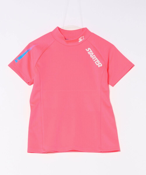 STARTER(スターター)の「【STARTER GOLF】スターターゴルフ AQUATWIST(R)高伸縮ストレッチ カラフルモックネック半袖Tシャツ SG-123005(Tシャツ/カットソー・メンズ・ホワイト/ピンク/ブラック/ブルー・M/S/L)」の4枚目の写真
