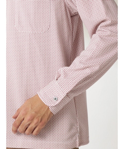 McGREGOR（マックレガー）の「メダリオンプリント長袖ポロ（ポロシャツ・メンズ・スモークピンク/ライトブルー・L/M/XL）」の8枚目の写真