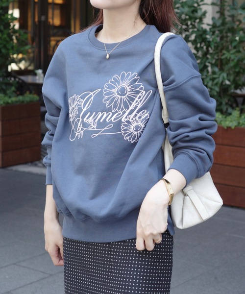 JUMELLE（ジュメロ）の「刺繍ロゴスウェット（スウェット・レディース・ネイビー/アイボリー・FREE）」の2枚目の写真
