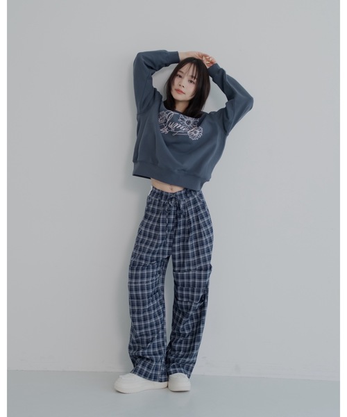 JUMELLE（ジュメロ）の「刺繍ロゴスウェット（スウェット・レディース・ネイビー/アイボリー・FREE）」の10枚目の写真