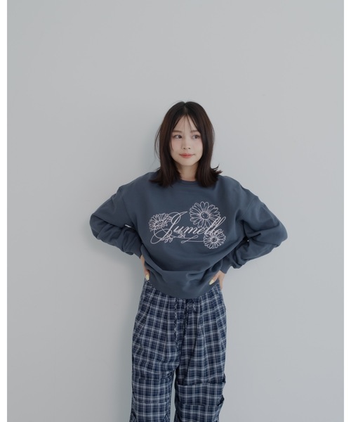 JUMELLE（ジュメロ）の「刺繍ロゴスウェット（スウェット・レディース・ネイビー/アイボリー・FREE）」の11枚目の写真