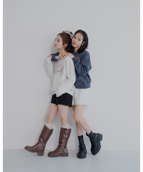 JUMELLE（ジュメロ）の「刺繍ロゴスウェット（スウェット・レディース・ネイビー/アイボリー・FREE）」の21枚目の写真
