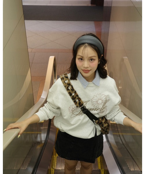 JUMELLE（ジュメロ）の「刺繍ロゴスウェット（スウェット・レディース・ネイビー/アイボリー・FREE）」の16枚目の写真