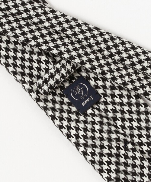 BEAMS F（ビームスエフ）の「千鳥柄 ネクタイ（ネクタイ・メンズ・ブラック・ONE SIZE）」の3枚目の写真