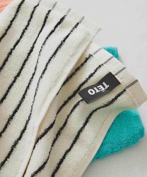 SMELLY（スメリー）の「TETO　SUPIMA COTTON HANDTOWEL（ハンカチ/ハンドタオル・レディース・ストライプ・-）」の2枚目の写真