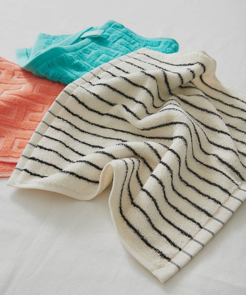 SMELLY（スメリー）の「TETO　SUPIMA COTTON HANDTOWEL（ハンカチ/ハンドタオル・レディース・ストライプ・-）」の3枚目の写真