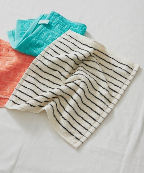 SMELLY（スメリー）の「TETO　SUPIMA COTTON HANDTOWEL（ハンカチ/ハンドタオル・レディース・ストライプ・-）」の4枚目の写真