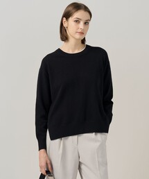 ソフトカシミヤミックス クルーネックニット