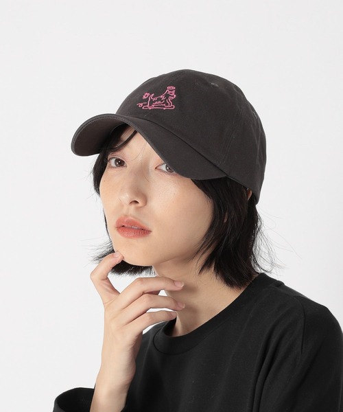 studio CLIP(スタディオクリップ)の「【daily CLIP × norahi】刺繍CAP(キャップ・レディース・ライトグレー/チャコール・FREE)」の2枚目の写真