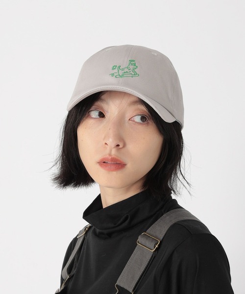 studio CLIP(スタディオクリップ)の「【daily CLIP × norahi】刺繍CAP(キャップ・レディース・ライトグレー/チャコール・FREE)」の4枚目の写真