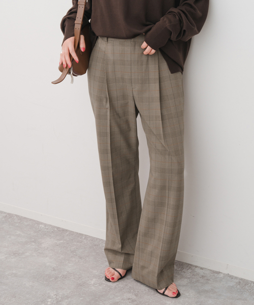 Spick & Span（スピックアンドスパン）の「《追加》ウォッシャブルチェックストレッチパンツ（スラックス・レディース・その他6/その他5・34/36/38/40）」の9枚目の写真