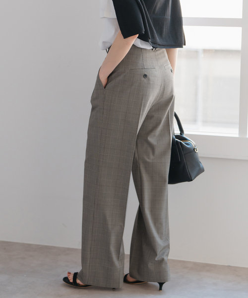 Spick & Span（スピックアンドスパン）の「《追加》ウォッシャブルチェックストレッチパンツ（スラックス・レディース・その他6/その他5・34/36/38/40）」の15枚目の写真