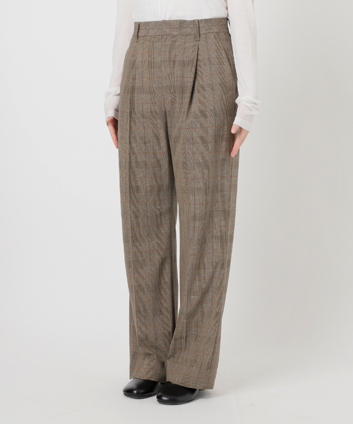 Spick & Span（スピックアンドスパン）の「《追加》ウォッシャブルチェックストレッチパンツ（スラックス・レディース・その他6/その他5・34/36/38/40）」の4枚目の写真