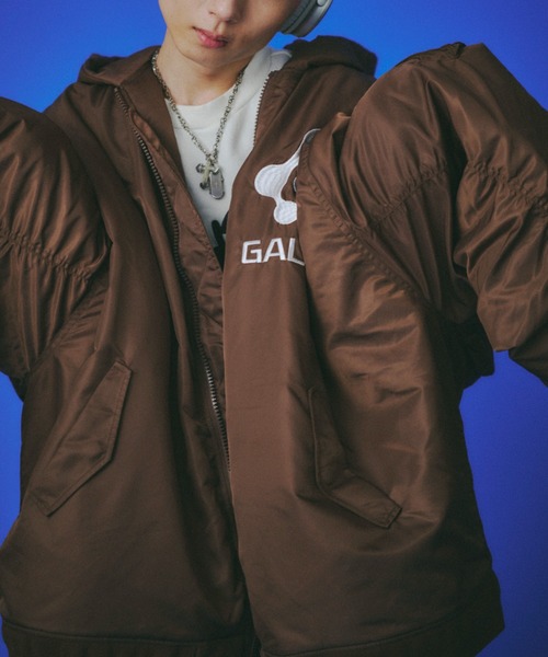 GALFY(ガルフィー)の「【GALFY】用無しドデカボンバー / 【ガルフィー】オーバーサイズロゴボンバージャケット(MA-1・メンズ・ブラック/ブラウン/グレー・L/XL)」の15枚目の写真