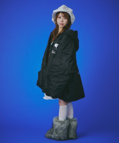 GALFY(ガルフィー)の「【GALFY】用無しドデカボンバー / 【ガルフィー】オーバーサイズロゴボンバージャケット(MA-1・メンズ・ブラック/ブラウン/グレー・L/XL)」の18枚目の写真