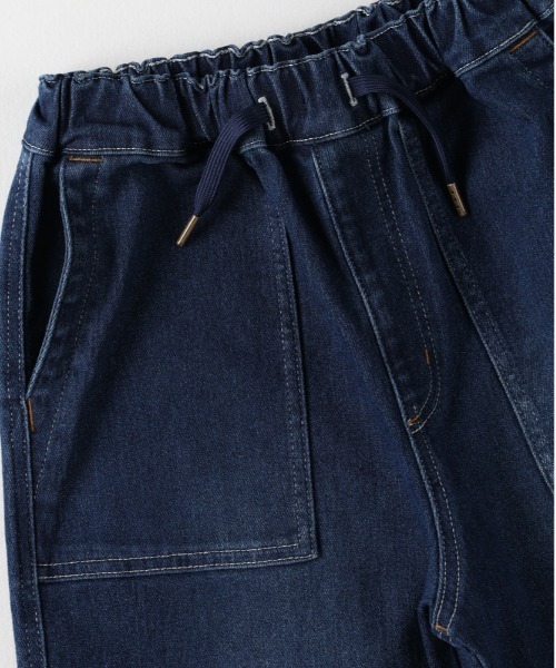 MPS(エムピーエス)の「【MPS】【累計販売本数2,000万本突破の人気シリーズ】デニムジョガーパンツ (イージーパンツ / テーパードシルエット / ウエストゴム / リブ裾)(デニムパンツ・キッズ・ブラック/ダークインディゴブルー・130/140/150/160)」の4枚目の写真