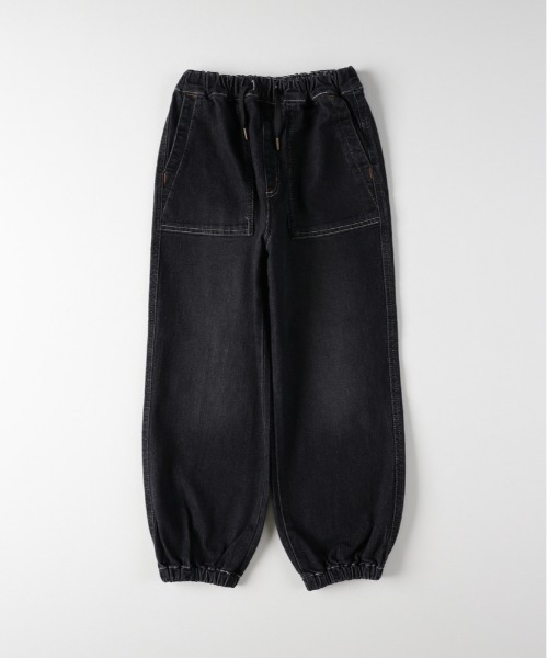 MPS(エムピーエス)の「【MPS】【累計販売本数2,000万本突破の人気シリーズ】デニムジョガーパンツ (イージーパンツ / テーパードシルエット / ウエストゴム / リブ裾)(デニムパンツ・キッズ・ブラック/ダークインディゴブルー・130/140/150/160)」の9枚目の写真