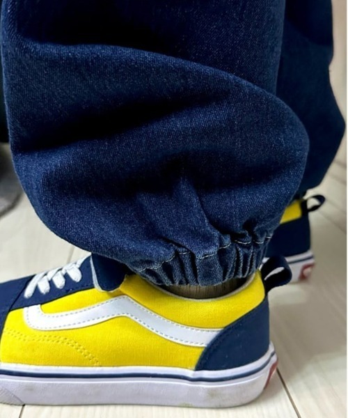 MPS(エムピーエス)の「【MPS】【累計販売本数2,000万本突破の人気シリーズ】デニムジョガーパンツ (イージーパンツ / テーパードシルエット / ウエストゴム / リブ裾)(デニムパンツ・キッズ・ブラック/ダークインディゴブルー・130/140/150/160)」の17枚目の写真