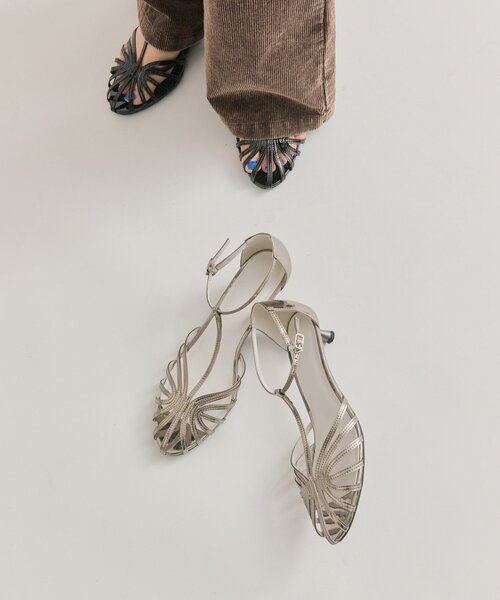 mystic(ミスティック)の「シャイニーミュール(パンプス・レディース・ブラック/シルバー・36/37/38)」の7枚目の写真