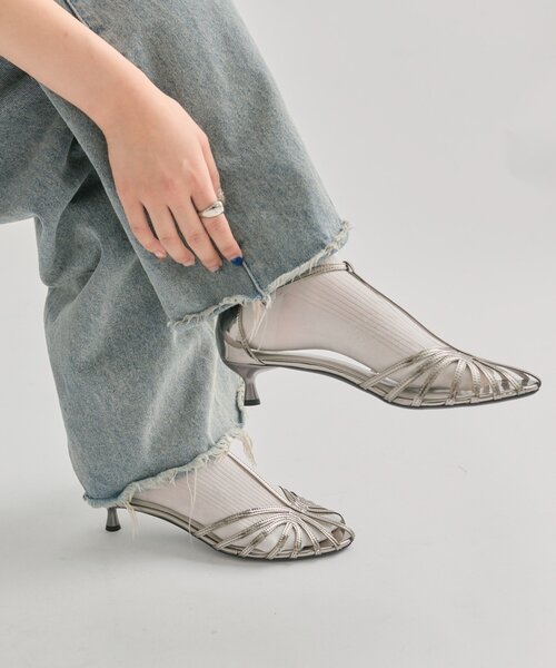 mystic(ミスティック)の「シャイニーミュール(パンプス・レディース・ブラック/シルバー・36/37/38)」の10枚目の写真