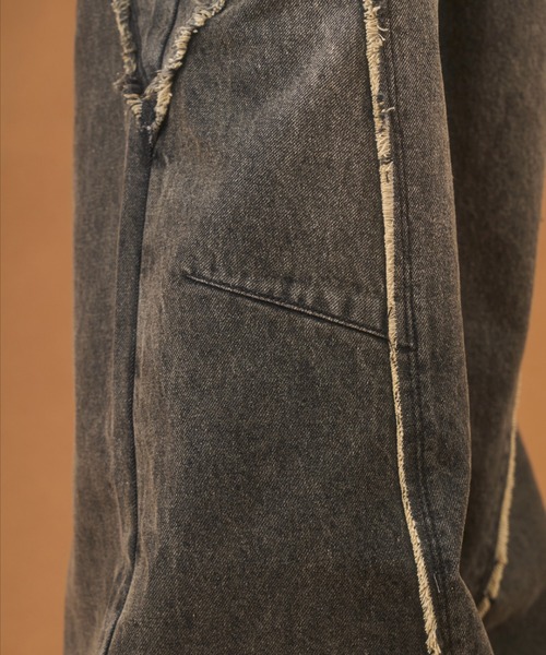 PLAN To(プラントゥ)の「Balloon Wide Flare Vintage Denim / バルーンワイドフレアヴィンテージデニム(デニムパンツ・メンズ・ブラック/ブルー・LARGE/MEDIUM/SMALL)」の21枚目の写真