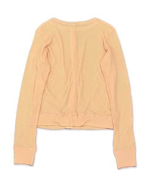 sneeuw(スニュウ)の「2wayシアーカーディガン(カーディガン/ボレロ・レディース・グレー/オレンジ・ONESIZE)」の10枚目の写真