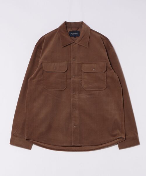 Blue Standard (ブルースタンダード)の「【BLUE STANDARD/ブルースタンダード】ストレッチニット コーデュロイCPOジャケット(シャツ/ブラウス・メンズ・ダークブラウン/ブラック・MEDIUM/LARGE/X-LARGE)」の15枚目の写真