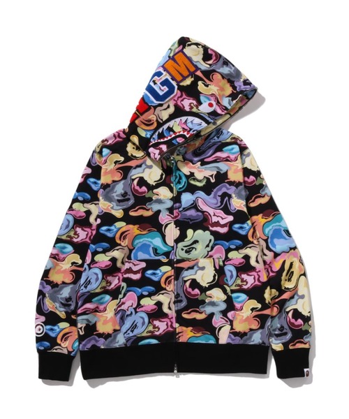 ART CAMO SHARK FULL ZIP HOODIE