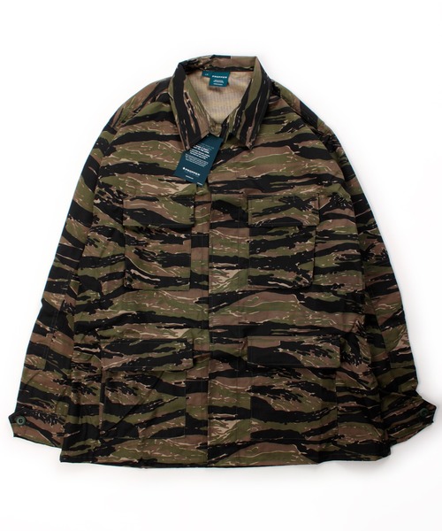 PROPPER(プロッパー)の「PROPPER BDU COAT(ミリタリージャケット・メンズ・タイガーカモ/ウッドランド/ブラック・LARGE/MEDIUM)」の3枚目の写真
