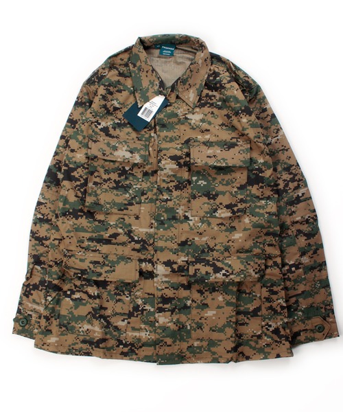 PROPPER(プロッパー)の「PROPPER BDU COAT(ミリタリージャケット・メンズ・タイガーカモ/ウッドランド/ブラック・LARGE/MEDIUM)」の1枚目の写真