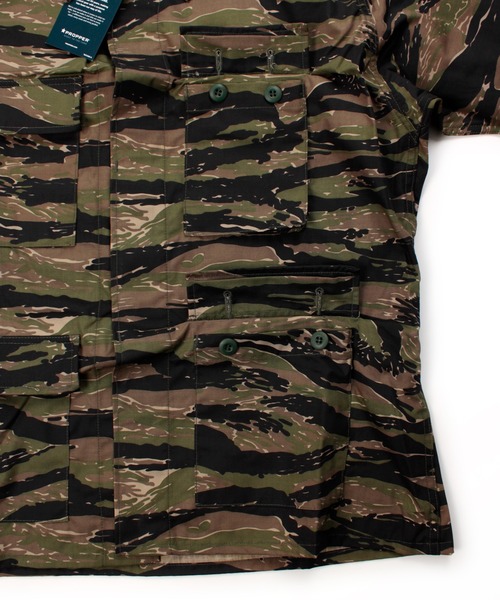 PROPPER(プロッパー)の「PROPPER BDU COAT(ミリタリージャケット・メンズ・タイガーカモ/ウッドランド/ブラック・LARGE/MEDIUM)」の7枚目の写真