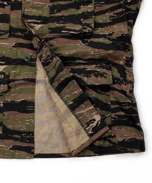 PROPPER(プロッパー)の「PROPPER BDU COAT(ミリタリージャケット・メンズ・タイガーカモ/ウッドランド/ブラック・LARGE/MEDIUM)」の8枚目の写真
