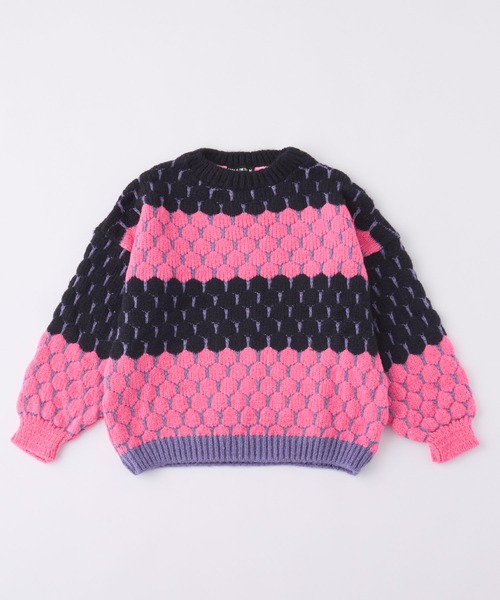forksy.】【Cara & The Sky】MARISSA カラフルドットローゲージニット