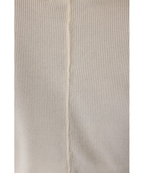 STYLEMIXER（スタイルミキサー）の「ヘムラウンドリブトップ（Tシャツ/カットソー・レディース・杢グレー/アイボリー/ブラック・FREE）」の5枚目の写真