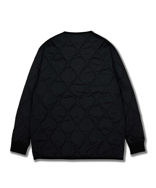 UNIVERSAL OVERALL（ユニバーサルオーバーオール）の「QUILT JACKET / キルトジャケット / キルティングジャケット（ノーカラーコート・メンズ・エメラルド/ブラック・M/L）」の5枚目の写真