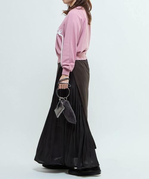 CONVERSE TOKYO(コンバーストウキョウ)の「LAYERED SKIRT(スカート・レディース・ベージュ/チャコールグレー・FREE)」の5枚目の写真
