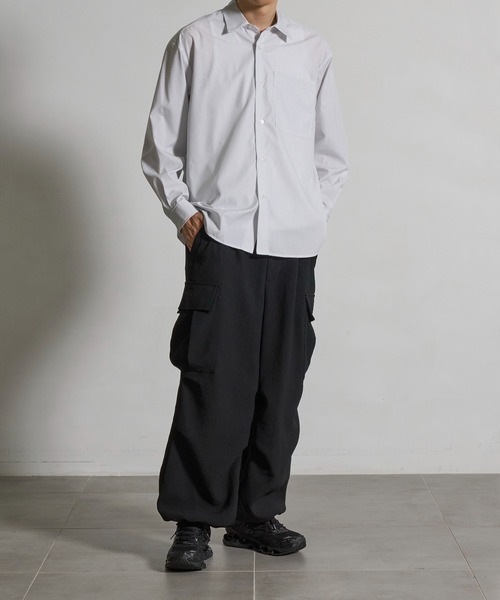 CITY TOKYO（シティトウキョウ）の「【CITY TOKYO/シティートーキョー】High density ストライプシャツ（シャツ/ブラウス・メンズ・ホワイト・2/1）」の2枚目の写真